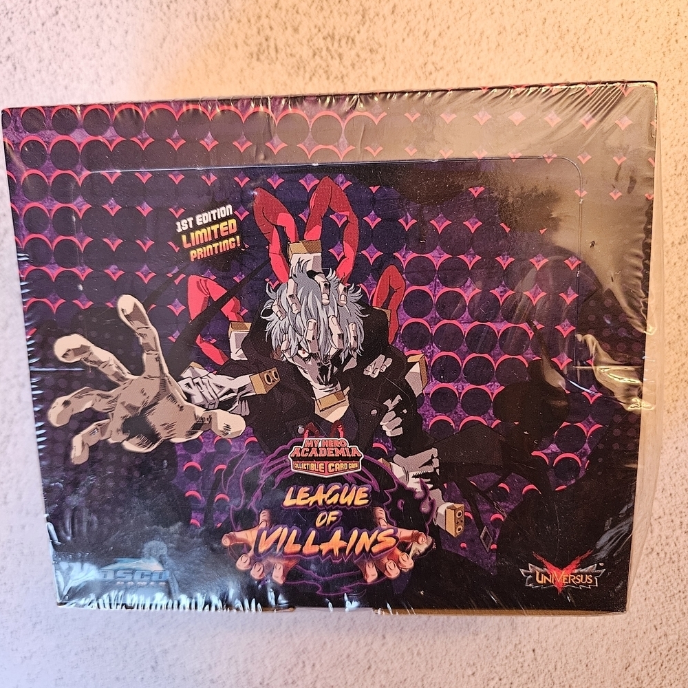 My Hero Academia TCG 1st Edition League of Villains Booster Box Sealed Limited